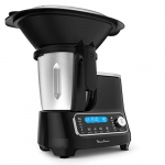 Moulinex ClickChef HF4SPR30 – Robot de cocina multifunción 1400W, 3.6 l, recetario en Castellano, 5 programas Auto, temperatura de 30 a 120 ºC, 12 velocidades, 32 funciones, báscula, vaporera, negro