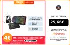 KROM Pack gaming Kritic SP: Teclado Membrana Kyra + Ratón Óptico Keos + Alfombrilla Speed + Auricular Kappa, RGB Rainbow|Juegos de teclado y ratón|