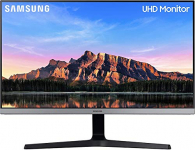 Samsung LU28R552UQRXEN – Monitor de 28″ sin marcos 4K (3840×2160), 4 ms, 60 Hz, HDR10, FreeSync, LED, IPS, 16:9, 1000:1, 300 cd/m², 178°, HDMI 2.0, Base en V, Gaming, Gris Oscuro, Plano