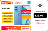 OnePlus 9, ROM global Oxygen OS, 8GB RAM 128GB ROM, teléfono móvil Snapdragon 888 5G, pantalla AMOLED fluida de 6,55» 120Hz, triple cámara trasera de 50MP, carga Warp Charge 65T  4500mAh|Teléfonos móviles|