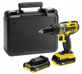 STANLEY FATMAX FMC625D2-QW – Taladro percutor 18V, 27.200 ipm, con 2 baterías de litio 2Ah y maletín