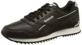 Reebok Royal Glide Ripple Clip, Zapatillas Mujer, Black/Silver Metallic/Cloud White, 38 EU