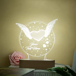 Lámpara de luz de noche cálida con alimentación USB personalizada, lámpara de noche LED para decoración de dormitorio de niños, regalo de cumpleaños de aniversario para bebé BBF, mujeres, hombres (#1)