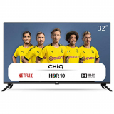 CHiQ Televisor Smart TV LED 32″ HD, WiFi, Bluetooth (Solo Auriculares y Altavoces), Netflix, Prime Video, Youtube, Facebook, USB, L32H7N