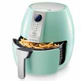 Ultrean Freidora sin Aceite, Freidora Aire 4L, Air Fryer con Pantalla LCD Digital, Sarten Antiadherente, Temperatura y Tiempo Ajustable, sin BPA ni PFOA, 1500W (Verde)