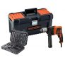 Black+Decker BEH850KA32-QS Taladro percutor con cable 850W con set de 32 accesorios y caja de herramientas 16″, 850 W