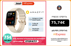 Amazfit GTS Smartwatch(reloj inteligente hombre mujer,GPS bluetooth,deporte exterior,android IOS reloj xiaomi)[Versión Global]|Relojes inteligentes|