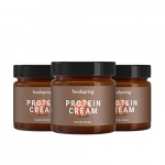foodspring Crema Proteica, Cacao y Avellanas, Pack de 3 x 200g, Extremadamente cremosa, Con 85% menos de azúcar