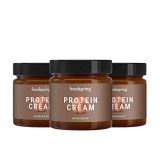 foodspring Crema Proteica, Cacao y Avellanas, Pack de 3 x 200g, Extremadamente cremosa, Con 85% menos de azúcar