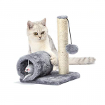 PIZZ ANNU Poste Rascador Para Gatos Combina Túnel con Juguetes de Ratón