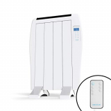 Cecotec Radiador Eléctrico Bajo Consumo Ready Warm 800 Thermal 4 Elementos, 600 W, De pared o pie, 3 Modos, Temporizador, Mando a Distancia, Pantalla LED, Protección sobrecalentamiento, Ultrafino