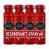 PACK X4 Old Spice Captain Desodorante en Barra para Hombres, 50 ml