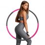 Hula Hoop Fitness,sinocare Weighted Hula Hoop ponderado Aro Fitness Desmontable con Espuma Smart Hula Hoop para Adultos con Peso Ajustable, Adecuado para Fitness Adulto y pérdida Peso