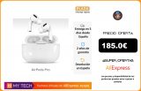 Apple Airpods PRO, auriculares bluetooth inalámbrico, original, cancelación de ruido, resistencia al agua, tres tamaños, siri|Auriculares y audífonos|