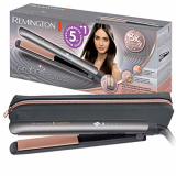 Remington S8598 Keratin Protect – Plancha de Pelo, Cerámica, Digital, Keratina, Sensor de Protección de Calor, Resultados Profesionales, Gris