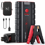 FLYLINKTECH Arrancador de Coches, 3000A Arrancador de Baterias de Coche (hasta 10.0L Gas y 9.0L Diesel), Arrancador Batería Coche 12V para autos, camiones, SUV, Banco de energía portátil con luz LED