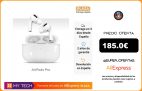 Apple Airpods PRO, auriculares bluetooth inalámbrico, original, cancelación de ruido, resistencia al agua, tres tamaños, siri|Auriculares y audífonos|