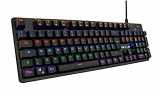 The G-Lab Keyz Carbon V3 Teclado Mecánico Gaming de Alta Precisión – Interruptores Azules, Retroiluminación Multicolor LED, Total Anti-Ghosting – Compatible para PC/PS4/PS5/Xbox One/Xbox Series X