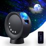 RTjoy Proyector Star versión de batería, proyector Galaxy Sky con control remoto, proyector de luz nocturna para adultos y niños, USB o 3H 2000mAh funciona con pilas (negro)
