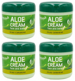 TABAIBALOE Crema Aloe Vera Crema Facial y Corporal Aloe Vera, 300 ml X 4 Unidades, 1200 Mililitros