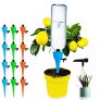 Dispositivo de Riego para Plantas Automático,TAOPE Sistema de Picos de Riego automático con Interruptor de Válvula de Control de Liberación lenta, Riego de Plantas con Soporte Antiinclinación-12 Pack