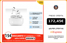 Apple Airpods PRO, auriculares bluetooth inalámbrico, original, cancelación de ruido, resistencia al agua, tres tamaños, siri|Auriculares y audífonos|