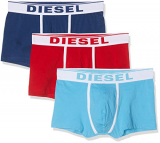 Diesel UMBX-DAMIENTHREEPACK, Calzoncillo para Hombre, Multicolor (Chinese Red/Estate Blue/Sky E4123/0jkkc), S, Pack de 3
