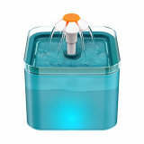 Fuente para Gatos AONBOY, Bebedero Gatos Ultra Silenciosa, Fuente Gatos 2 litros, con Luz LED Fuente Agua Gatos, con Filtro De Carbón Activado Y Bomba De Agua