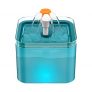 Fuente para Gatos AONBOY, Bebedero Gatos Ultra Silenciosa, Fuente Gatos 2 litros, con Luz LED Fuente Agua Gatos, con Filtro De Carbón Activado Y Bomba De Agua