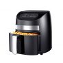 mewmewcat Freidora de Aire Caliente 3 L, 1000 W, Air Fryer, Freidora sin Aceite con Olla Antiadherente, Pantalla Digital LED, Botón, Temporizador, Regulación de Temperatura, con Enchufe Europeo