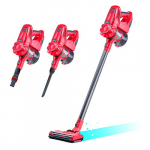 Mellerware Aspiradora Escoba sin Cables BROOMY! Aspiradora sin Bolsa 12 KPA de succión. Potente Motor 160W. Depósito Gran Capacidad 1,4 L. Incluye Accesorios y Soporte (Coral)