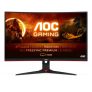 AOC C27G2ZE/BK – Monitor curvo gaming de 27″ FHD (1920×1080, 1500R, 240Hz, 0.5 ms, VA, FreeSync Premium, 300 cd/m, VESA, HDMI 2×2.0, Displayport 1×1.2) Negro/rojo