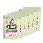 ultima Pienso para Gatos Junior de 1 a 12 Meses con Pollo, Pack de 6 x 400 gr – Total 2.4 kg