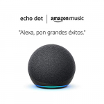 Amazon Echo Dot (4.ª generación) tela de color antracita+ Amazon Music Unlimited (6 meses GRATIS con renovación automática)