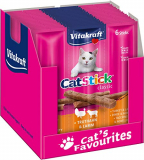 Vitakraft Cat-Stick Mini Pavo y Cordero – Lote de 60 Barras (10 Bolsas de 6 Pegatinas)