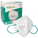 Maskgreen – Mascarilla FFP2 Homologada – Caja 50 Mascarillas de protección CE – Fabricadas en España. – Libres de Grafeno – Normativa UNE-EN 149:2001 + A1:2009 – Mask Green