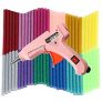 Mini Pistola de Silicona 20w, 60 pcs Barras de Pegamento Alta Temperatura, Bricolaje Reparaciones Rápidas, Reparaciones Rápidas y El Hogar Oficina