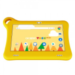 Alcatel TKEE Mini (2021) – Tablet 7″, Quadcore, 1GB de RAM, Memoria de 32GB ampliable por MicroSD de hasta 128GB, 2580 mAh de Batería, Android 10 (Go Edition) + Kurio Genius, Funda, Naranja y amarillo