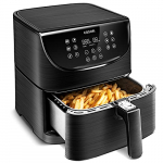 COSORI Freidora sin Aceite 3,5 L, Freidora de Aire Caliente 1500W con Pantalla LED Táctil y 100 Recetas, Sin PFOA, 75-205 ℃, 11 Modos Preestablecidos