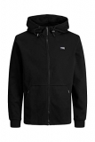 Jack & Jones Jcoair Noos-Sudadera con Capucha y Cremallera Cardigan Jersey, Black, XXL para Hombre