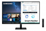 Samsung LS32AM502NRXEN – Monitor Smart de 32» FullHD, 1920×1080, Smart TV Apps, TV Plus, Altavoces, WiFi, Bluetooth, VA, diseño sin Marcos, Negro