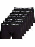 JACK & JONES Jachuey Trunks 7 Pack Bóxer, Negro (Black Detail: Blacak/Black/Black/Black/Black/Black), Medium (Pack de 7) para Hombre