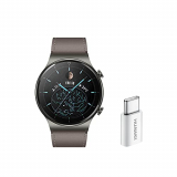 HUAWEI Watch GT 2 Pro – Smartwatchcon Pantalla AMOLED de 1.39″ y Adaptador USB-C, hasta Dos semanas de batería, Grey, 46 mm