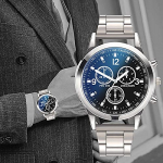 Relojes de Pulsera para Hombres Relojes Relojes Reloj Casual Delgado de Acero Inoxidable (A)