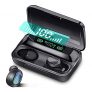 Auriculares Inalámbricos Bluetooth 5.0,In Ear Auriculares Deportivos Bluetooth con Micrófono Caja de Carga,IPX7 Impermeable Cascos 2800mAh para Android iPhone,Viajes,Deporte
