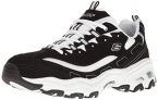 Skechers D’Lites, Zapatillas Hombre, Negro (Black Trubuck/White Mesh/Silver Trim BKW), 42 EU