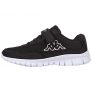 Kappa Follow, Zapatillas Unisex niños, Negro (Black/White 1110), 25 EU