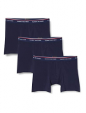 Tommy Hilfiger 3p Boxer Brief, Bóxer Hombre, Rosa (Peacoat 409), Small