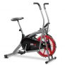 FITFIU FITNESS BELI-150 – Bicicleta elíptica con resistencia de aire cross training, con sillín regulable y pantalla LCD multifunción, para entrenamiento de resistencia y cardio, Negro, 93×20,5x66cm