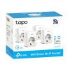 TP-Link Enchufe inteligente Tapo P100 (paquete de 4), SIN TOMA DE TIERRA, solo para enchufe hembra tipo C, enchufe WiFi compatible con Amazon Alexa y Google Home, control remoto